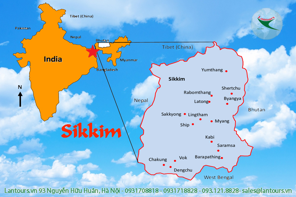 sikkim mÃ¢p